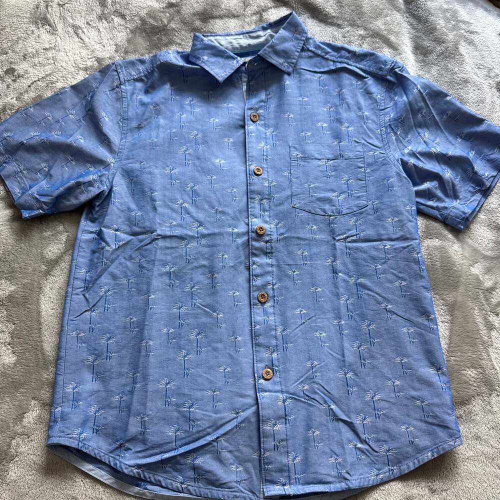 Tommy Bahama Coconut Point Fleur De Geo IslandZone Camp Shirt